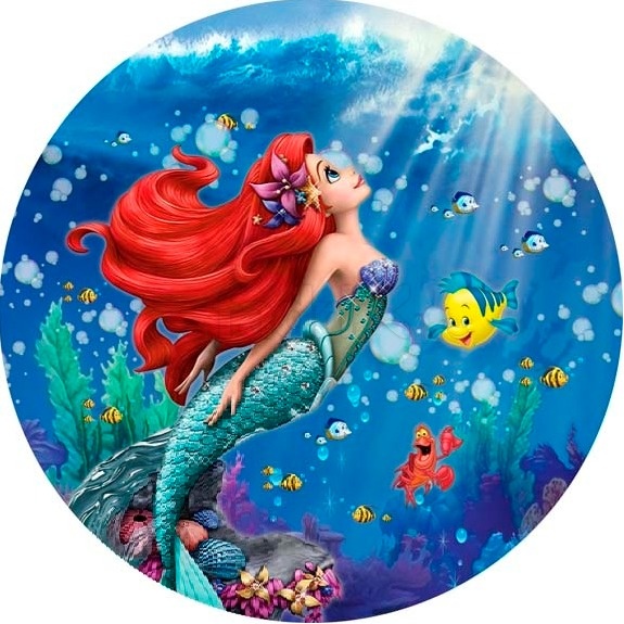 Capa de Painel Sereia Ariel - FABY FESTAS 