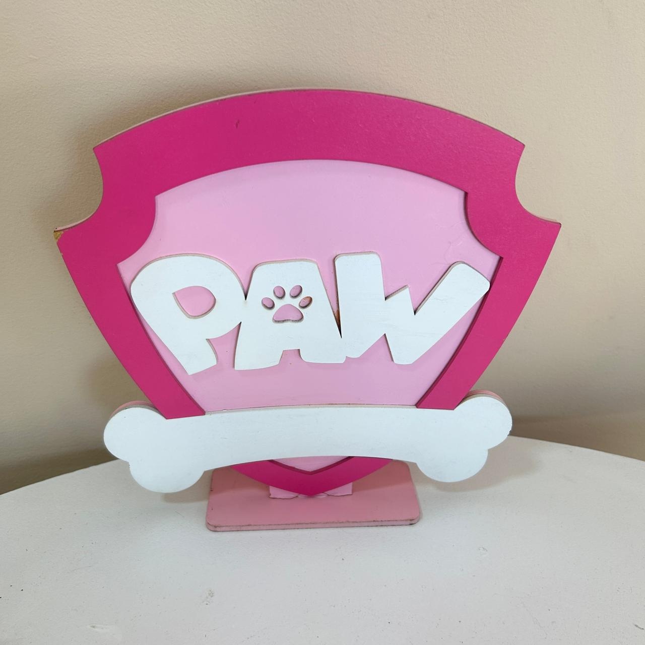 Display Patrulha Canina Rosa - FABY FESTAS 