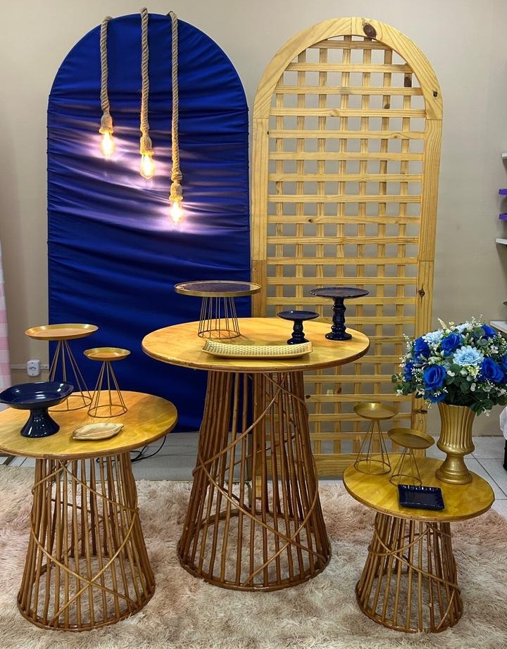 Azul Com Dourado - FABY FESTAS 