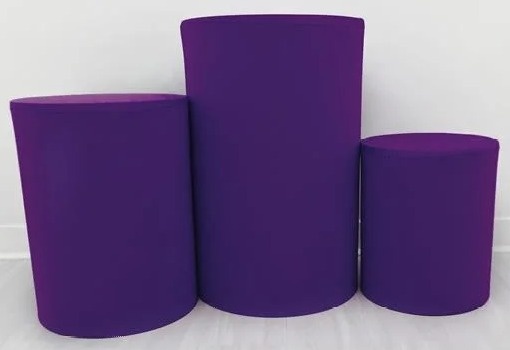 Trio de Capas de Cilindro Roxa - FABY FESTAS 
