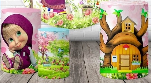 Capas de Cilindros Masha E O Urso - FABY FESTAS 