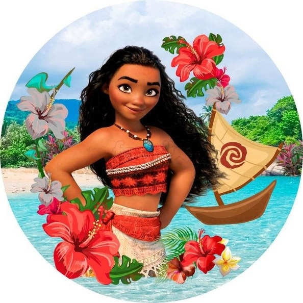 Capa de Painel Moana Adulta  - FABY FESTAS 