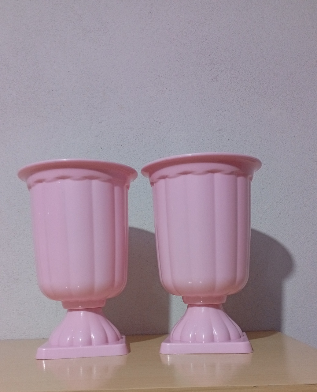 2 Vasos Rosa Claro - realizar festas 
