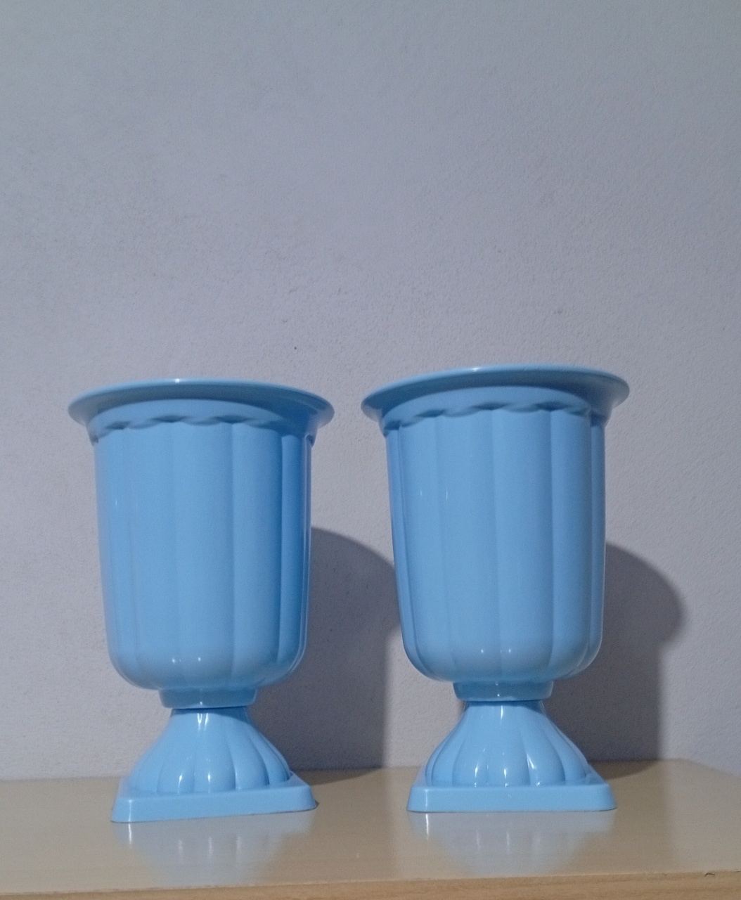 2 Vasos Azul Claro  - realizar festas 