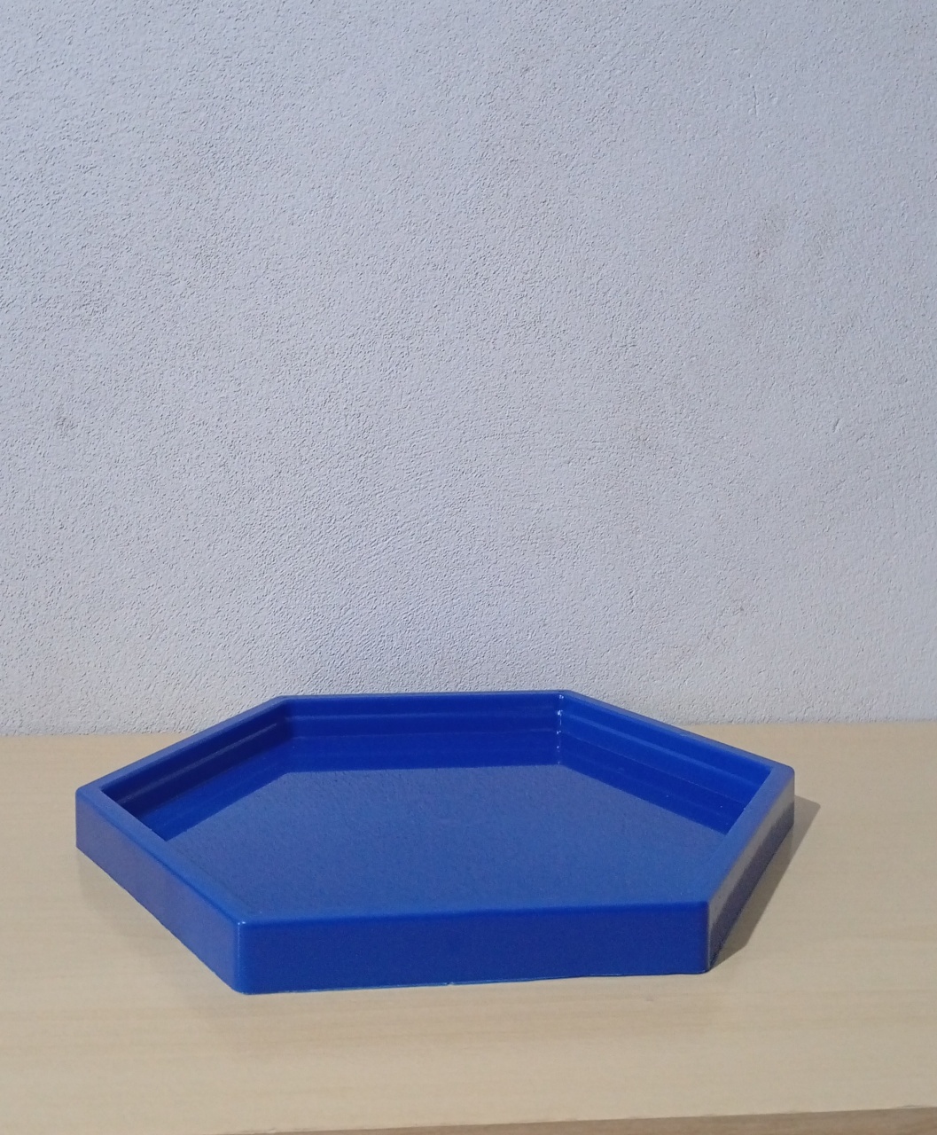 Bandejas Sextavada Azul - realizar festas 