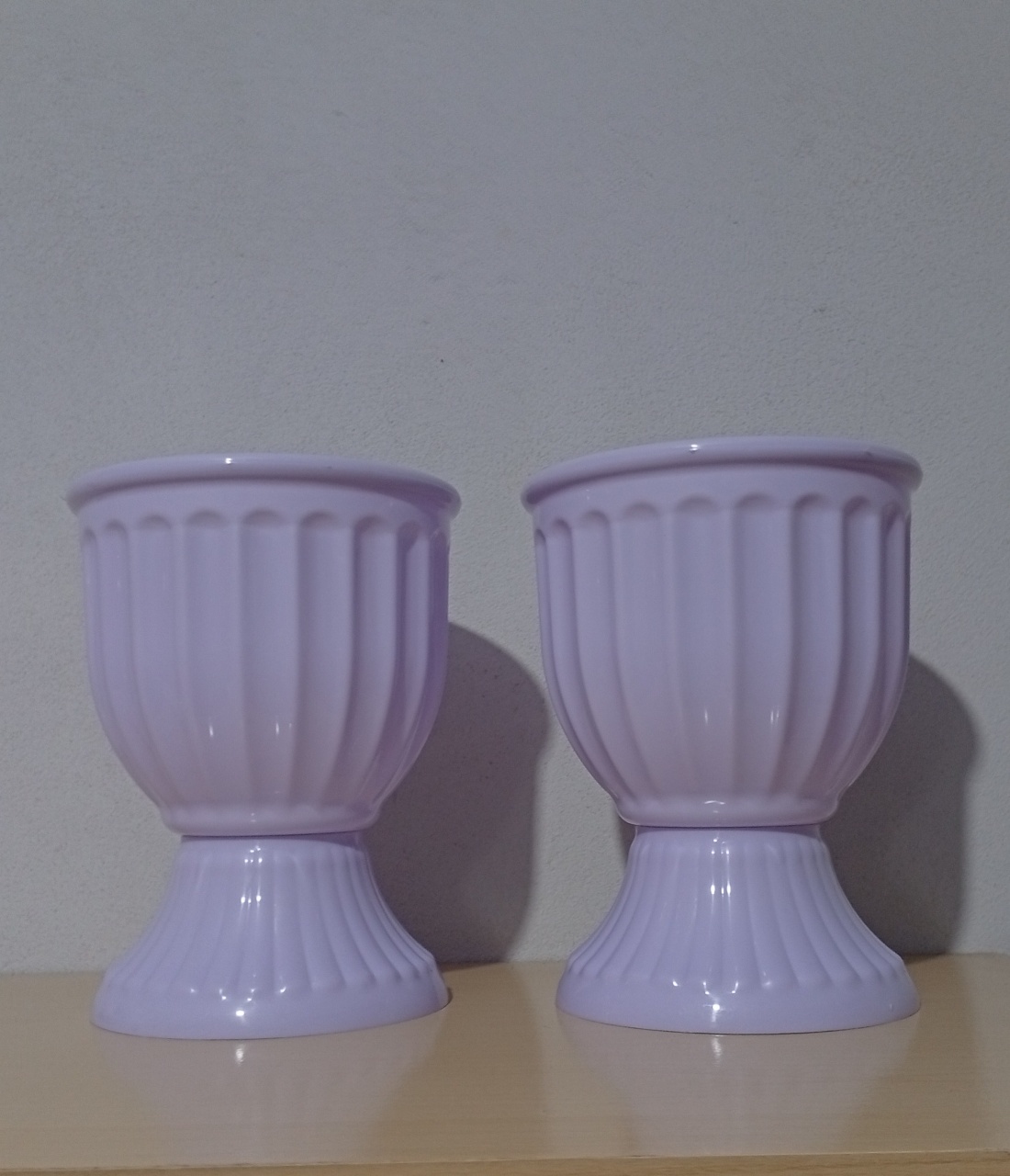 2 Vasos Lilás  - realizar festas 