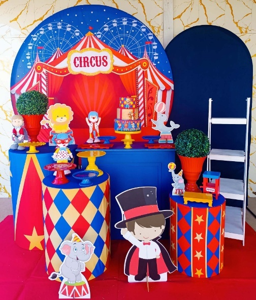 Alugue Tema Para Festa Decoração Circo (Modelo 3) - Nívea Decor