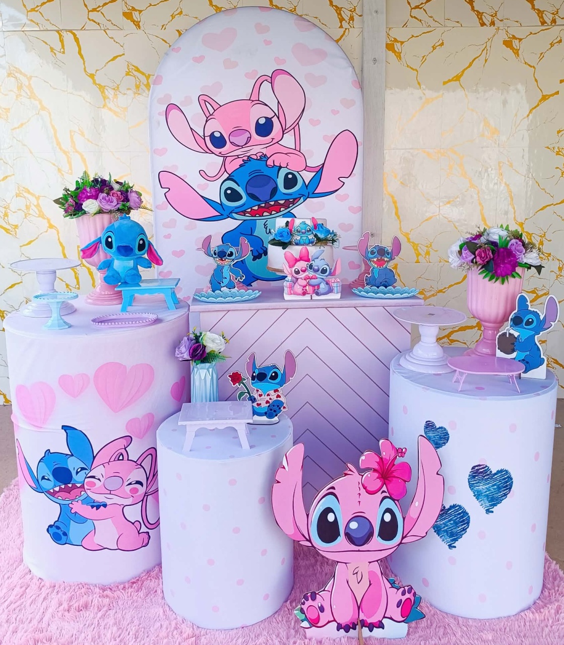 Alugue Tema Para Festa Decoração Stitch (Modelo 5) - Nívea Decor