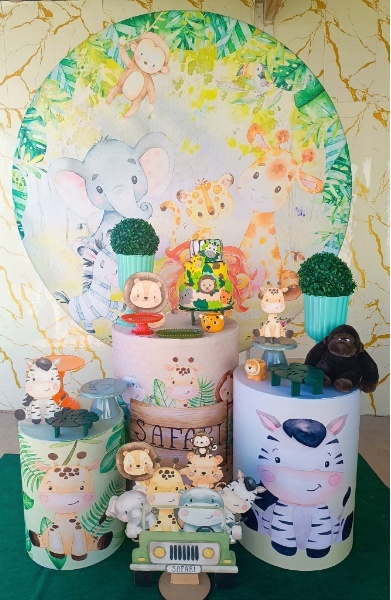 Alugue Tema Para Festa Decoração Safari (Modelo 1) - Nívea Decor