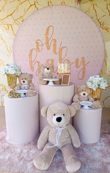 Alugue Tema Para Festa Decoração Chá Revelação Neutro (Modelo 1) - Nívea Decor