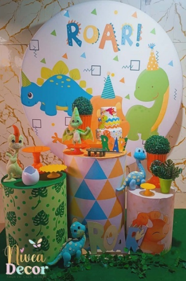 Alugue Tema Para Festa Decoração Dino Baby (Modelo 1) - Nívea Decor