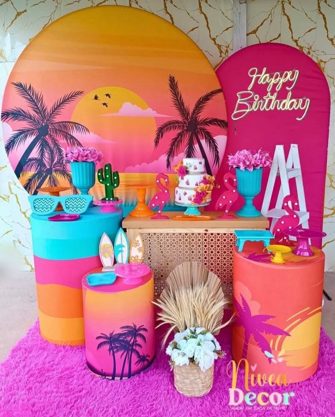 Alugue Tema Para Festa Decoração Tardezinha (Modelo 3) - Nívea Decor