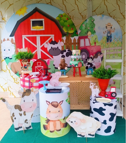 Alugue Tema Para Festa Decoração Fazendinha (Modelo 3) - Nívea Decor