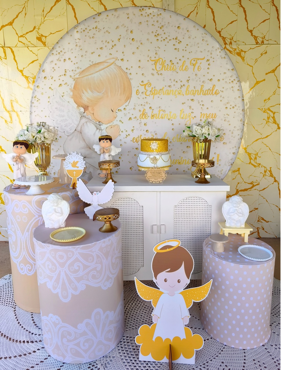 Alugue Tema Para Festa Decoração Batizado (Modelo 2) - Nívea Decor