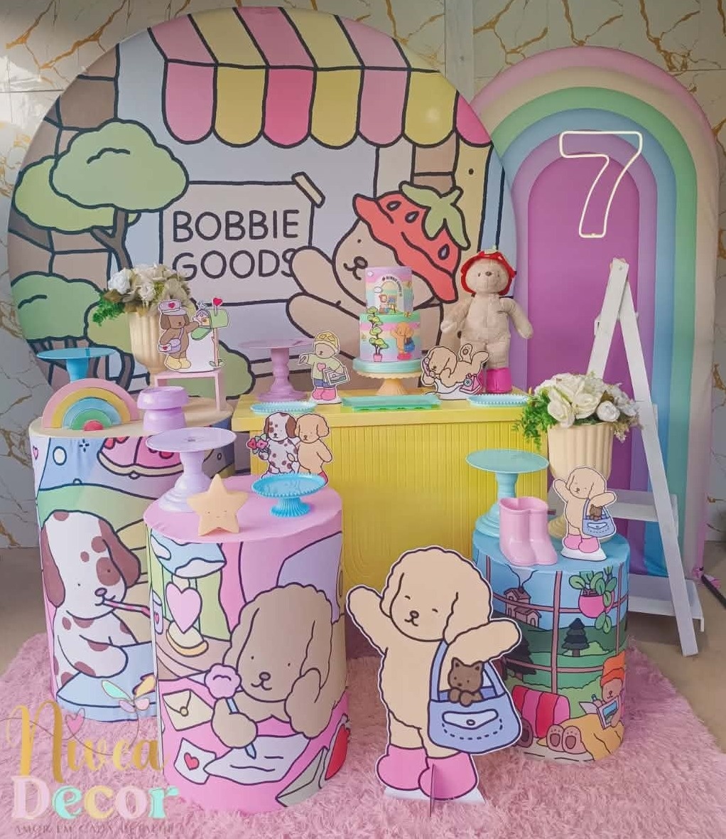 Alugue Tema Para Festa Decoração Bobbie Goods (Modelo 3) - Nívea Decor