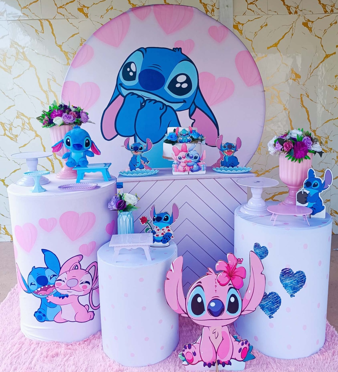 Alugue Tema Para Festa Decoração Stitch (Modelo 4) - Nívea Decor