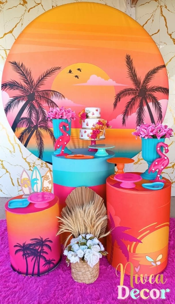 Alugue Tema Para Festa Decoração Tardezinha (Modelo 1) - Nívea Decor