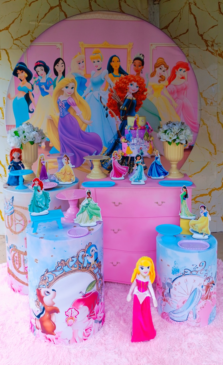 Alugue Tema Para Festa Decoração Princesas (Modelo 2) - Nívea Decor