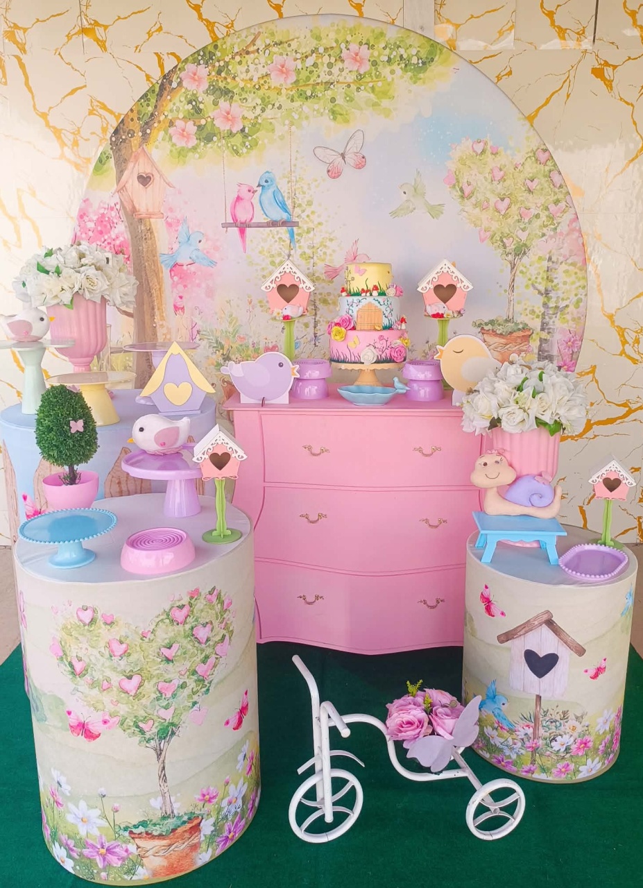 Alugue Tema Para Festa Decoração Jardim Encantado (Modelo 2) - Nívea Decor