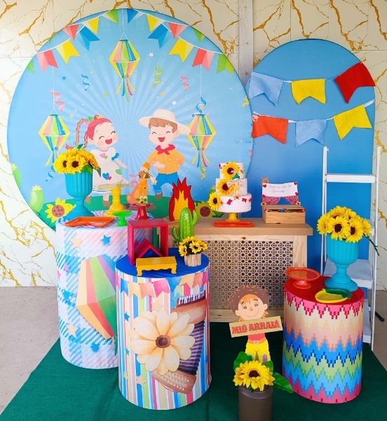 Alugue Tema Para Festa Decoração Festa Junina (Modelo 3) - Nívea Decor