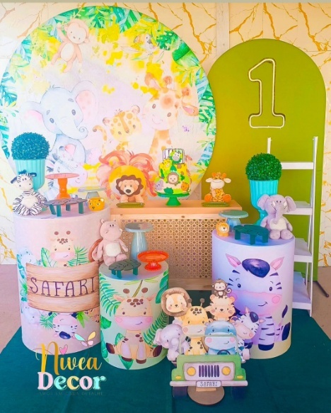 Alugue Tema Para Festa Decoração Safari (Modelo 3) - Nívea Decor