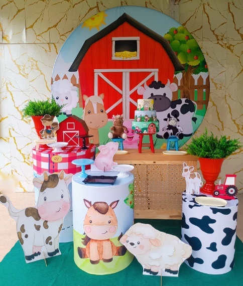 Alugue Tema Para Festa Decoração Fazendinha (Modelo 2) - Nívea Decor