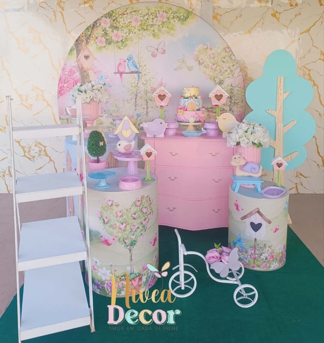 Alugue Tema Para Festa Decoração Jardim Encantado (Modelo 3) - Nívea Decor