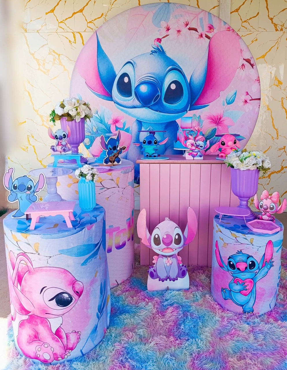 Alugue Tema Para Festa Decoração Stitch (Modelo 2) - Nívea Decor