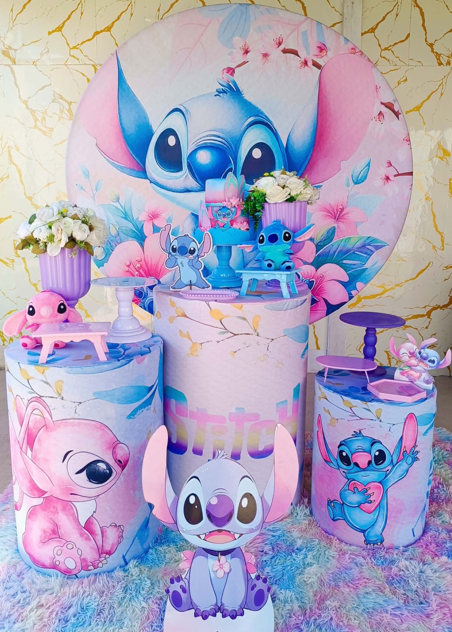 Alugue Tema Para Festa Decoração Stitch (Modelo 1) - Nívea Decor