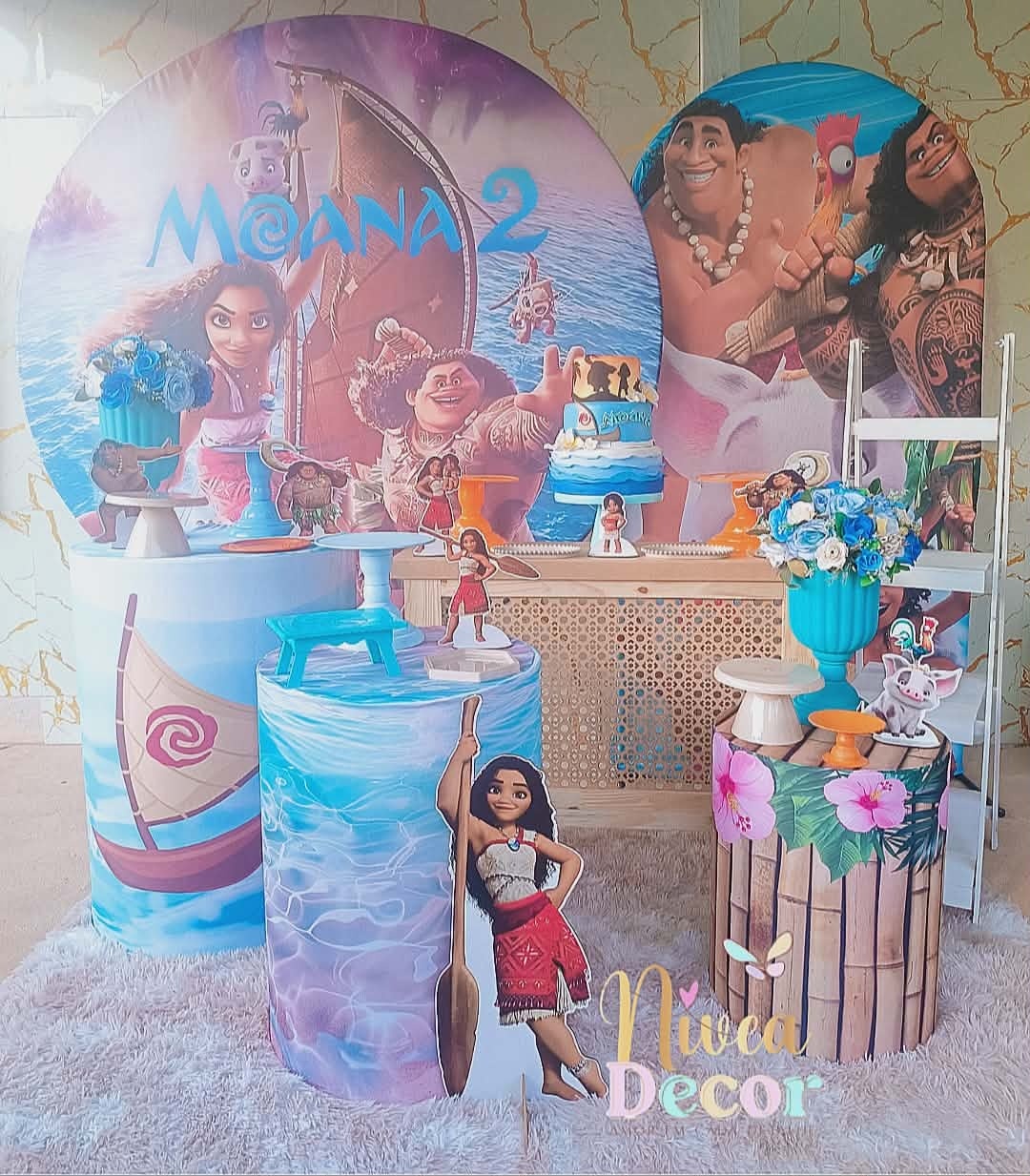 Alugue Tema Para Festa Decoração Moana (Modelo 6) - Nívea Decor
