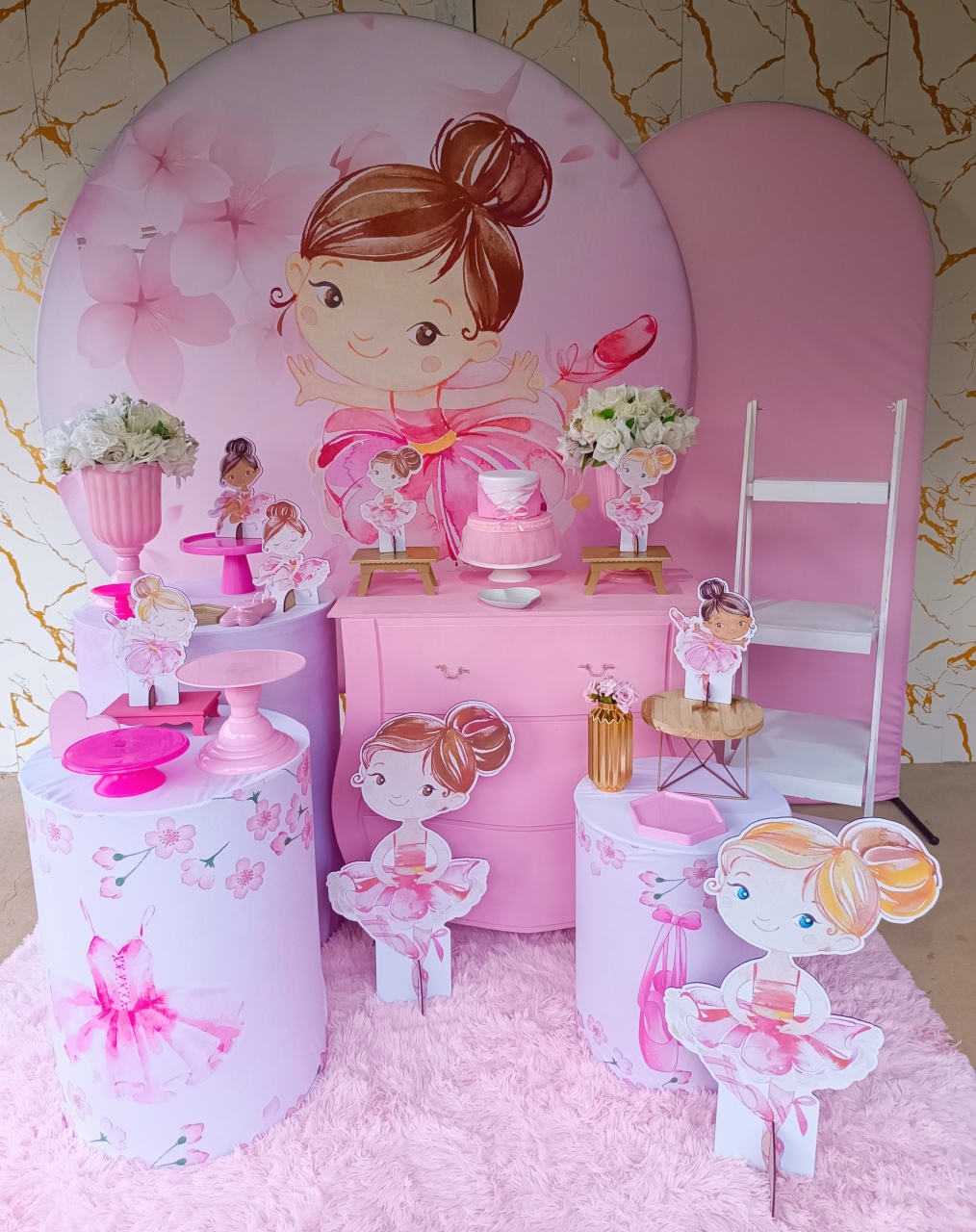 Alugue Tema Para Festa Decoração Bailarina (Modelo 3) - Nívea Decor