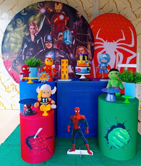 Alugue Tema Para Festa Decoração Vingadores (Modelo 4) - Nívea Decor