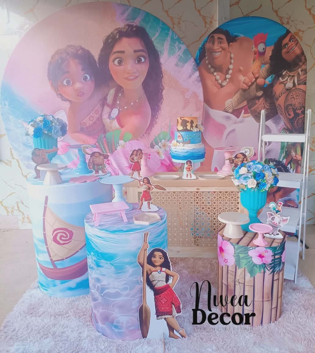 Alugue Tema Para Festa Decoração Moana (Modelo 3) - Nívea Decor