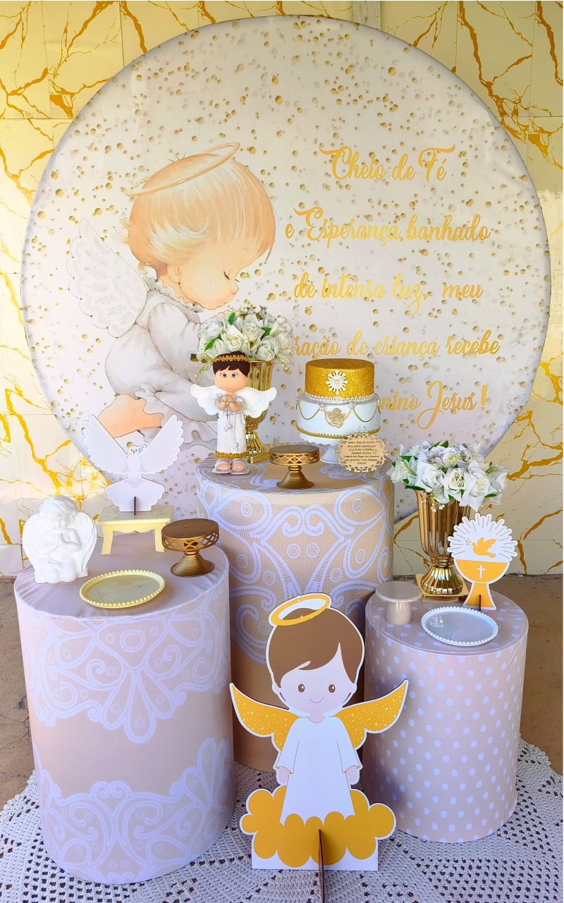 Alugue Tema Para Festa Decoração Batizado (Modelo 1) - Nívea Decor
