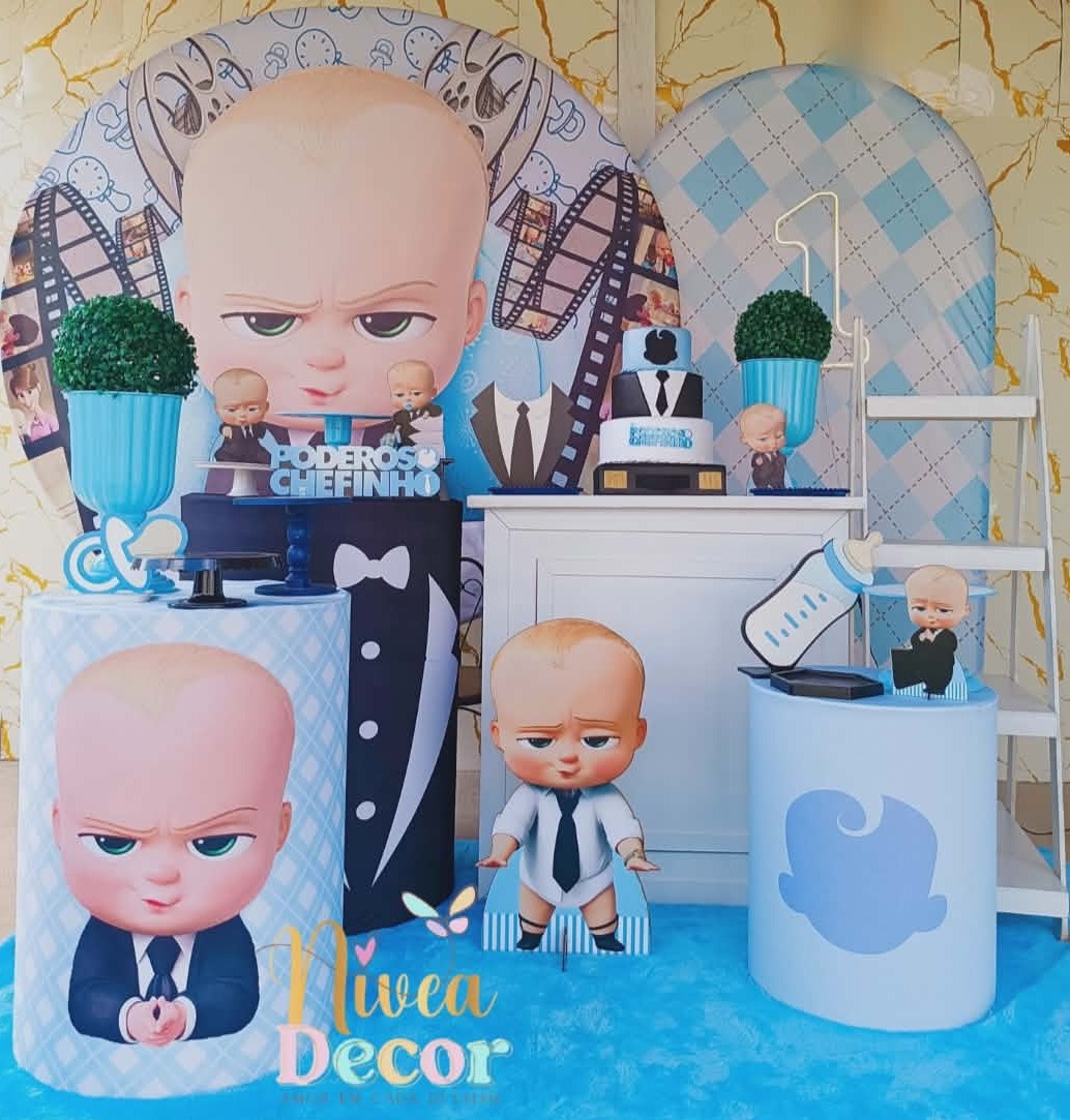 Alugue Tema Para Festa Decoração Poderoso Chefinho (Modelo 3) - Nívea Decor