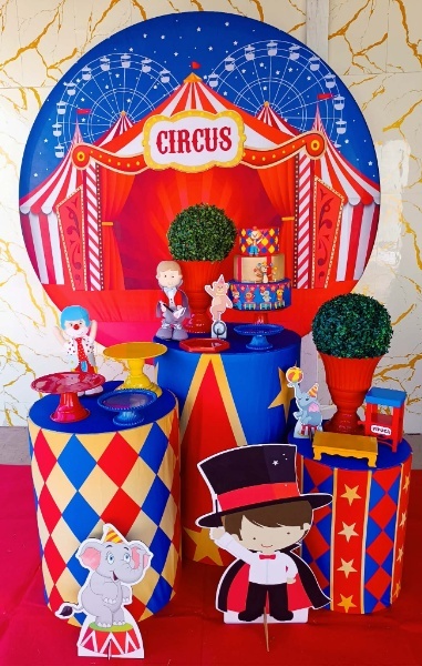 Alugue Tema Para Festa Decoração Circo (Modelo 1) - Nívea Decor