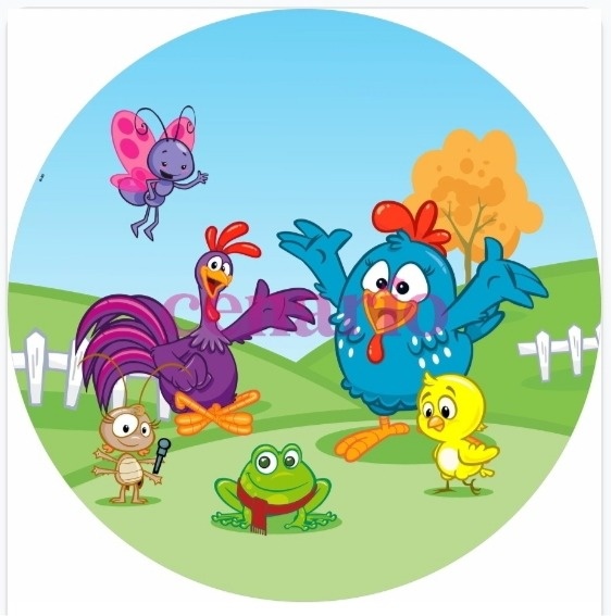 Capa Painel 50X50 Galinha Pintadinha  - Pegue Monte Araucária