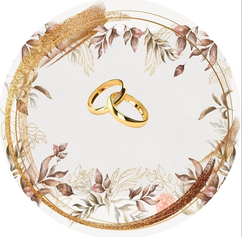Capa Painel 50X50 Noivado/Casamento  - Pegue Monte Araucária