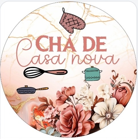 Capa Painel 50X50 Chá de Casa Nova - Pegue Monte Araucária