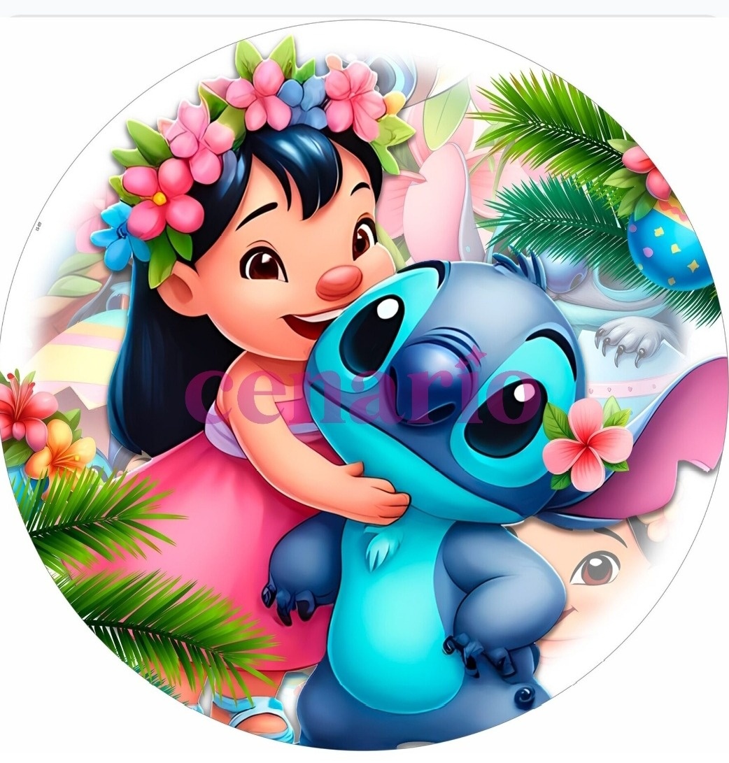 Capa Painel 50X50 Lilo & Stitch  - Pegue Monte Araucária