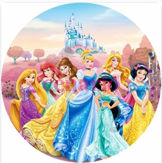 Capa Painel 50X50 Princesas da Disney  - Pegue Monte Araucária