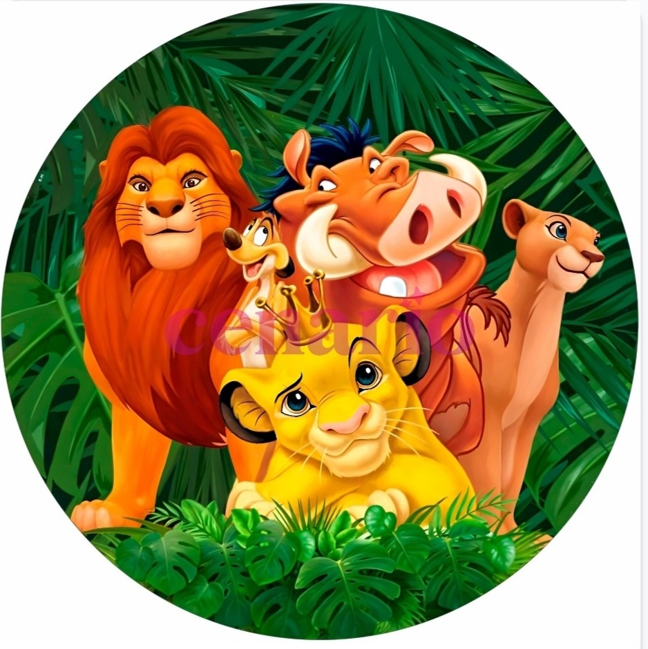 Capa Painel 50X50 Rei Leão - Pegue Monte Araucária