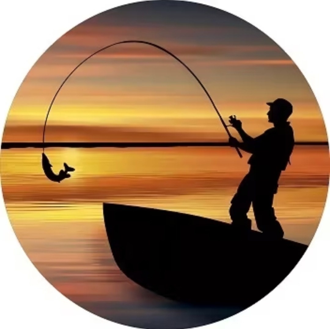 Capa Painel 50X50 Pescador  - Pegue Monte Araucária
