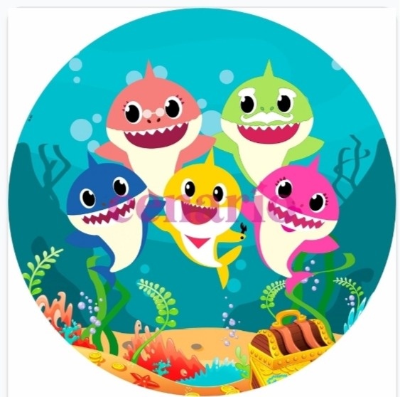 Capa Painel 50X50 Baby Shark - Pegue Monte Araucária