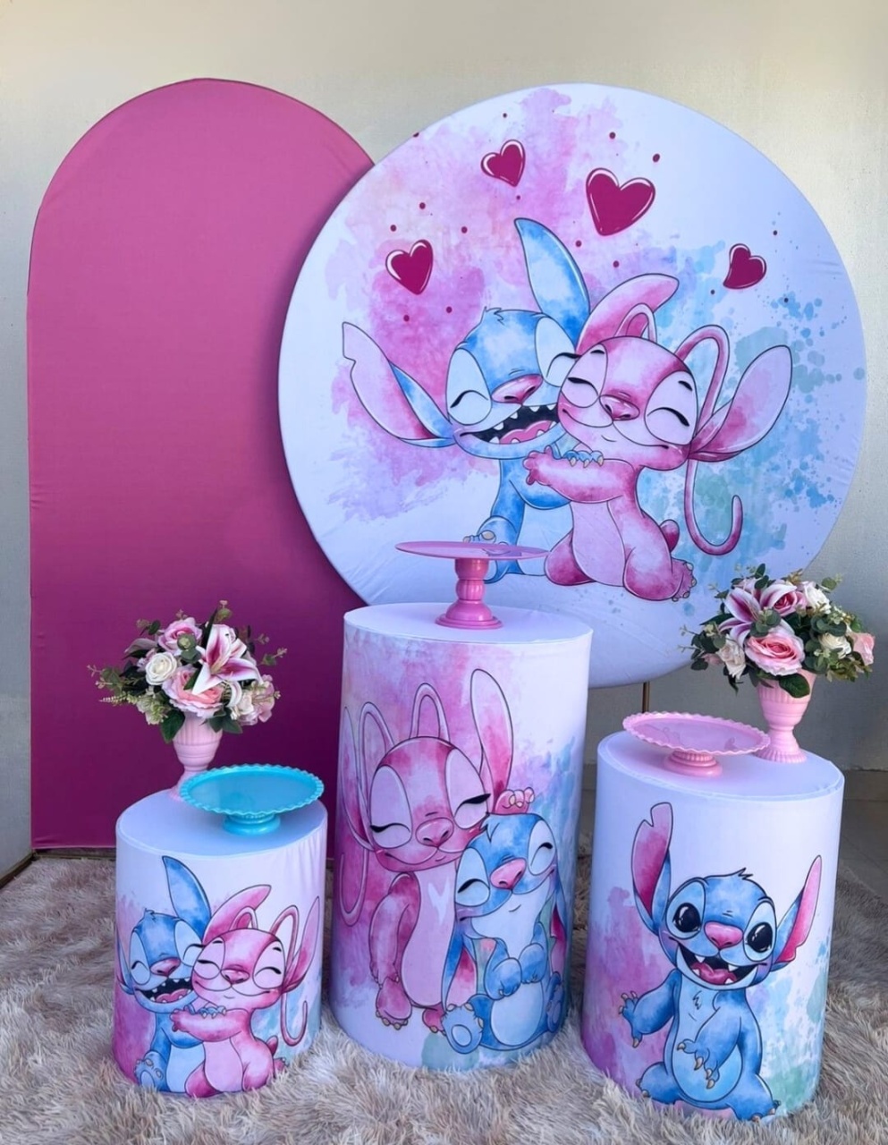 Kit Stitch Rosa 2 - DL FESTAS Locações
