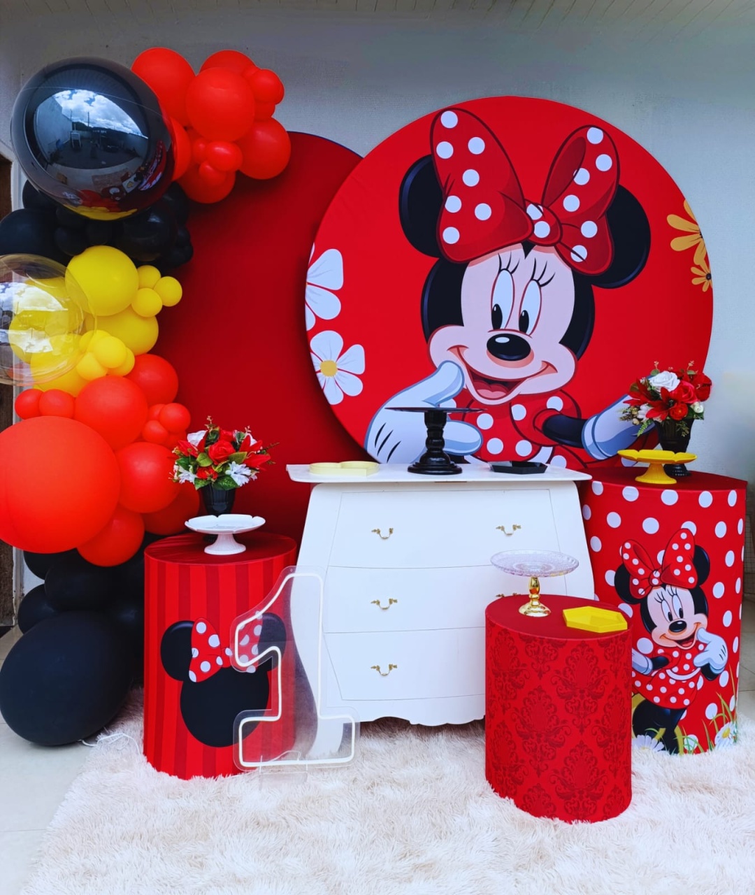 Kit Minnie Vermelha 4 - DL FESTAS Locações
