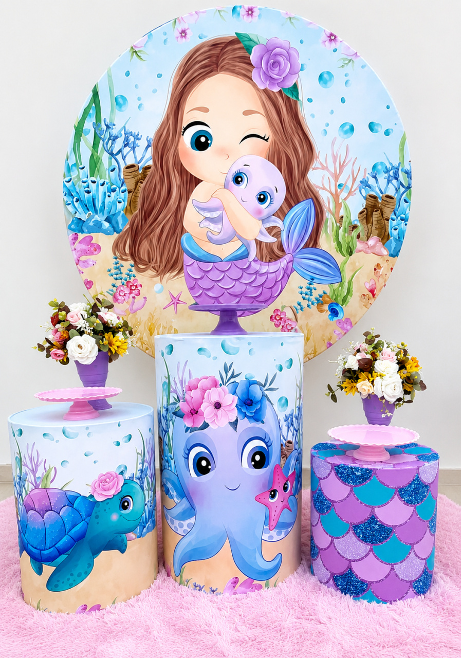 Kit Pequena Sereia - DL FESTAS Locações