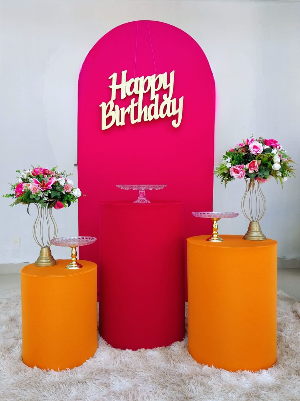 Kit Pink E Laranja Romano - DL FESTAS Locações