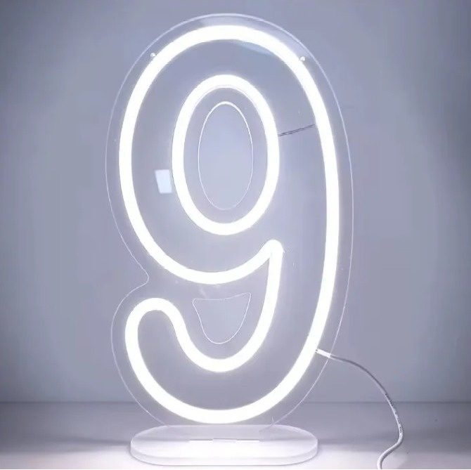 Número 9 Em Led  - GABRIELY COSTA DOS SANTOS HIPOLITO
