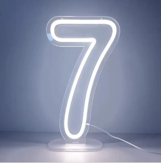 Número 7 Em Led  - GABRIELY COSTA DOS SANTOS HIPOLITO